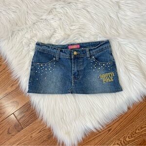 Y2k vintage south pole micro mini skirt XS